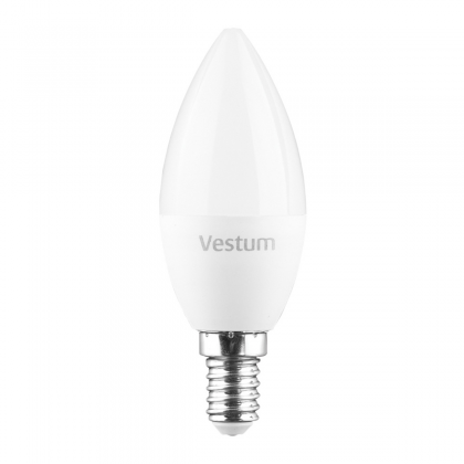 1-VS-1303 Лампа LED Vestum C37 6W 4100K 220V E14